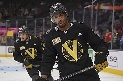 Keegan Kolesar Vegas Golden Knights Black History Month Jerseys (Photo- Vegas Golden Knights via Twitter)