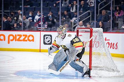 Logan Thompson Vegas Golden Knights (Photo- Vegas Golden Knights via Twitter)