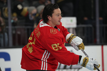 Jonathan Marchessault Vegas Golden Knights Lunar New Year special jerseys (Photo- Vegas Golden Knights via Twitter)
