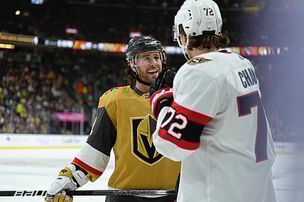 Jonathan Marchessault Vegas Golden Knights Thomas Chabot Ottawa Senators (Photo- Vegas Golden Knights via Twitter)