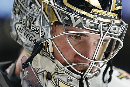 Logan Thompson Vegas Golden Knights (Photo- Vegas Golden Knights via Twitter)