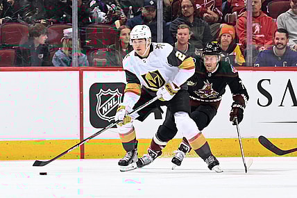 Zach Whitecloud Vegas Golden Knights Arizona Coyotes (Photo- Vegas Golden Knights via Twitter)