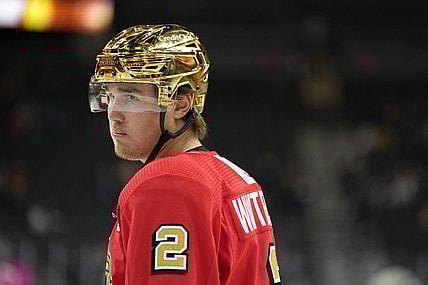 Zach Whitecloud Vegas Golden Knights first responders night jerseys (Photo- Vegas Golden Knights via Twitter)