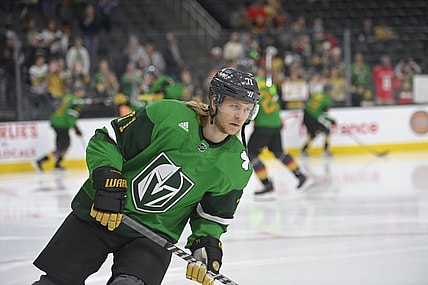 William Karlsson St. Patrick's Day jerseys (Photo- Vegas Golden Knights via Twitter)