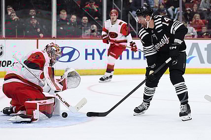 NHL: Carolina Hurricanes at New Jersey Devils