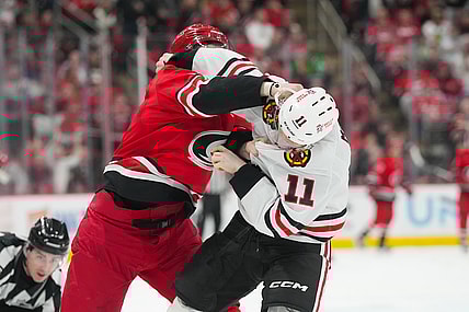 NHL: Chicago Blackhawks at Carolina Hurricanes