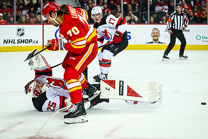 NHL: New Jersey Devils at Calgary Flames