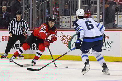 NHL: Winnipeg Jets at New Jersey Devils