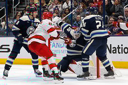 NHL: Carolina Hurricanes at Columbus Blue Jackets
