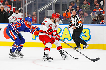 NHL: Carolina Hurricanes at Edmonton Oilers