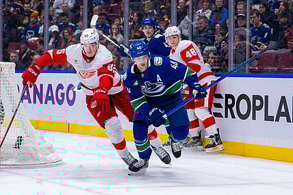 NHL: Detroit Red Wings at Vancouver Canucks