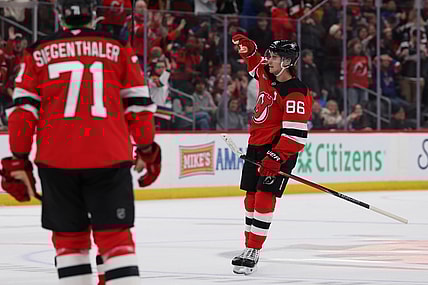 NHL: New York Rangers at New Jersey Devils