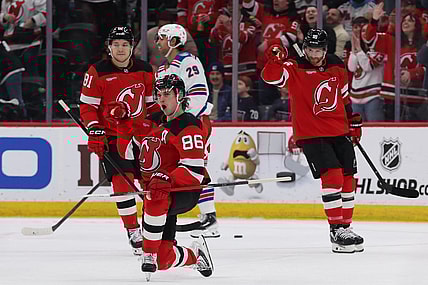 NHL: New York Rangers at New Jersey Devils