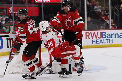 NHL: Detroit Red Wings at New Jersey Devils