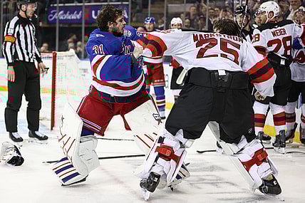 NHL: New Jersey Devils at New York Rangers