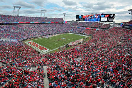 Oct 27, 2018; Jacksonville, FL, USA; The view from the Georgia side of the stadium during late first quarter action. Saturday   s annual Florida vs Georgia football game, October 27, 2018 at TIAA Bank Field in Jacksonville, FL. Bob Self-USA TODAY NETWORK

Ncaa Football Georgia Vs Florida