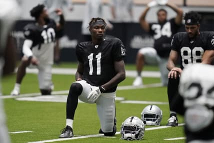 Henry Ruggs speed vegas raiders trying camp Mike Pritchard