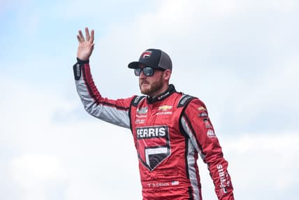 Aug 7, 2022; Brooklyn, Michigan, USA; NASCAR Cup Series driver Ty Dillon (42) at Michigan International Speedway. Mandatory Credit: Tim Fuller-USA TODAY Sports