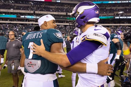 Philadelphia Eagles' Jalen Hurts, Minnesota Vikings' Kirk Cousins