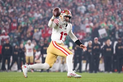 San Francisco 49ers' Brock Purdy against Philadelphia Eagles