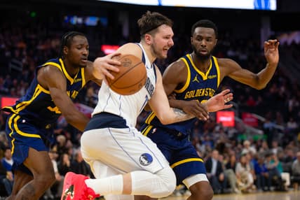 Golden State Warriors' Andrew Wiggins against Dallas Mavericks