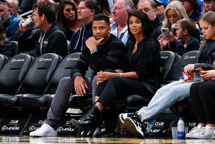 Russell Wilson and Ciara, NBA: Memphis Grizzlies at Denver Nuggets