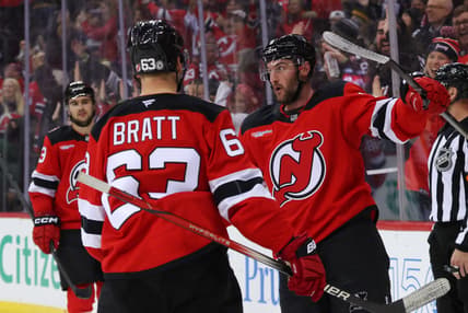 NHL: Boston Bruins at New Jersey Devils