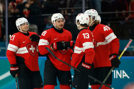Olympics: Ice Hockey-Men Group A - SUI-FRA