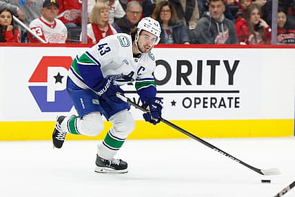 NHL: Vancouver Canucks at Detroit Red Wings