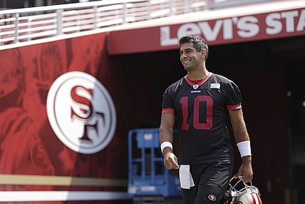 49ers quarterback Jimmy Garoppolo during training camp
