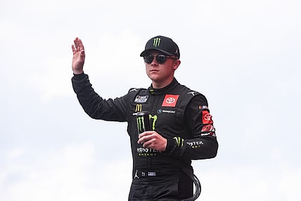 Aug 7, 2022; Brooklyn, Michigan, USA; NASCAR Cup Series driver Kurt Busch (45) at Michigan International Speedway. Mandatory Credit: Tim Fuller-USA TODAY Sports