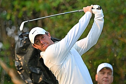 Jun 7, 2023; Toronto, ON, CAN;   Rory McIlroy plays a shot during the Pro-Am event for the RBC Canadian Open golf tournament. Mandatory Credit: Dan Hamilton-USA TODAY Sports
