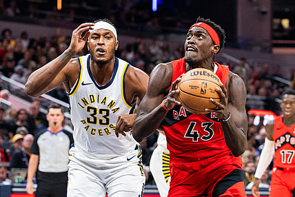 Toronto Raptors Pascal Siakam against Indiana Pacers