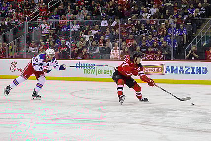 NHL: New York Rangers at New Jersey Devils