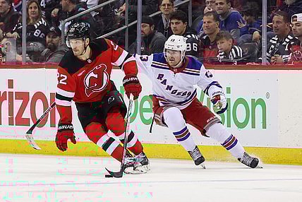 NHL: New York Rangers at New Jersey Devils