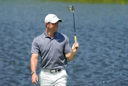 May 31, 2022; Dublin, Ohio, USA; Rory McIlroy putts on 16 during a practice round of the Memorial Tournament at Muirfield Village Golf Club in Dublin, Ohio on May 31, 2022.

Pga Memorial Tournament Practice Round