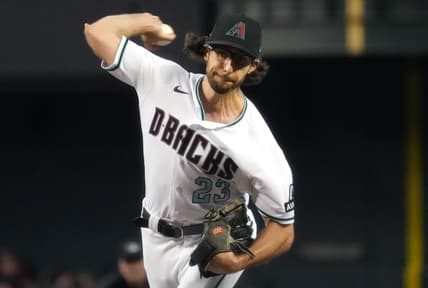 Arizona Diamondbacks Zac Gallen (23) pitches against the Atlanta Braves on June 4, 2023, at Chase Field in Phoenix.