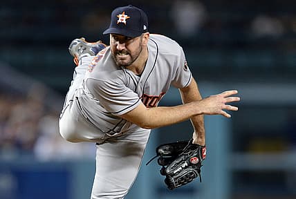 Justin Verlander against the Los Angeles Dodgers