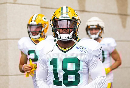 Green Bay Packers wide receiver Randall Cobb (18) runs onto Ray Nitschke Field during training camp on Monday, Aug. 8, 2022, in Ashwaubenon, Wis. Samantha Madar/USA TODAY NETWORK-Wis.

Gpg Training Camp 08082022 0015
