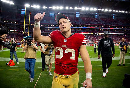 San Francisco 49ers' Christian McCaffrey