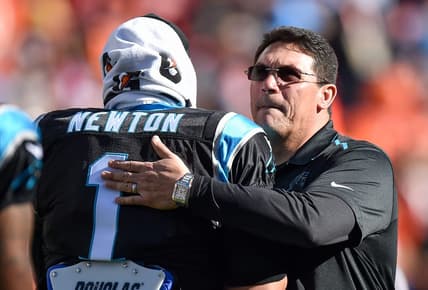 Cam Newton Ron Rivera Carolina Panthers