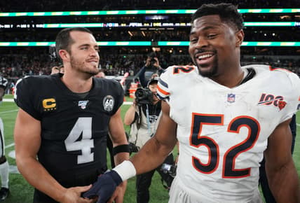 2021 Raiders Schedule Chicago Bears Khalil Mack Derek Carr