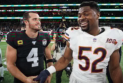 2021 Raiders Schedule Chicago Bears Khalil Mack Derek Carr