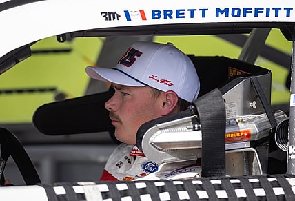 Feb 18, 2023; Daytona Beach, Florida, USA; NASCAR Xfinity Series driver Brett Moffitt during the Beef It's What's For Dinner 300 at Daytona International Speedway. Mandatory Credit: Mark J. Rebilas-USA TODAY Sports