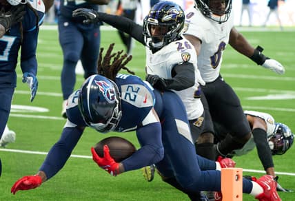 Derrick Henry against the Baltimore Ravens