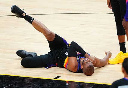Phoenix Suns guard Chris Paul injured