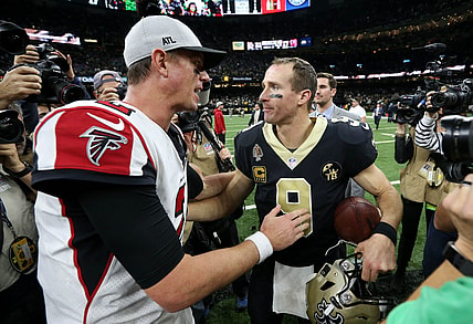 NFL quarterbacks Matt Ryan and Drew Brees could be done with their current teams