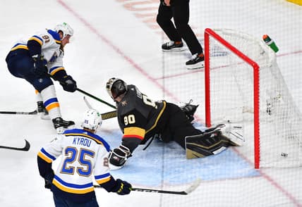Golden Knights Robin Lehner Blues