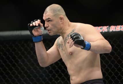 Feb 17, 2019; Phoenix, AZ, USA; Cain Velasquez during a heavyweight bout at UFC Fight Night at Talking Stick Resort Arena. Ngannou won via first round TKO. Mandatory Credit: Joe Camporeale-USA TODAY Sports