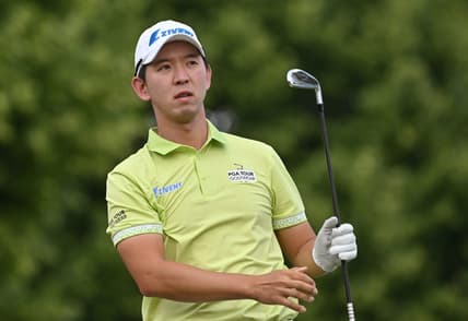 Jun 10, 2023; Toronto, ON, CAN;  S.Y. Noh plays a tee shot at the 10th hole during the third round of the RBC Canadian Open golf tournament. Mandatory Credit: Dan Hamilton-USA TODAY Sports